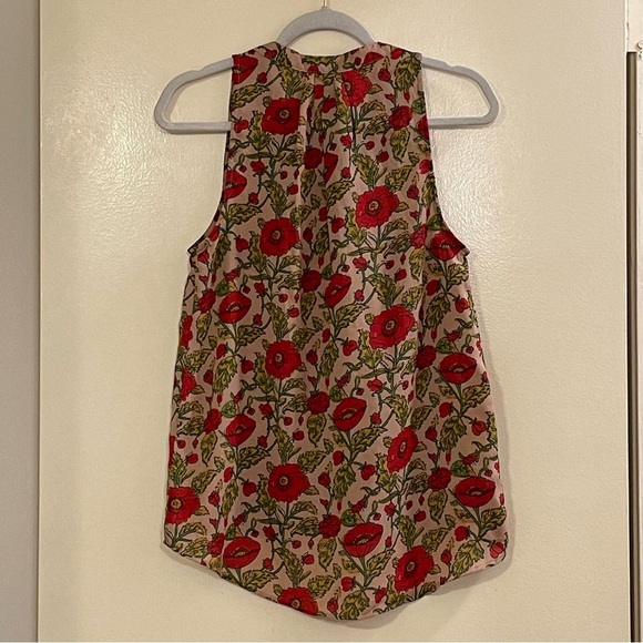 LET IT BE NWOT Sleeveless Floral Blouse - Picture 2 of 5